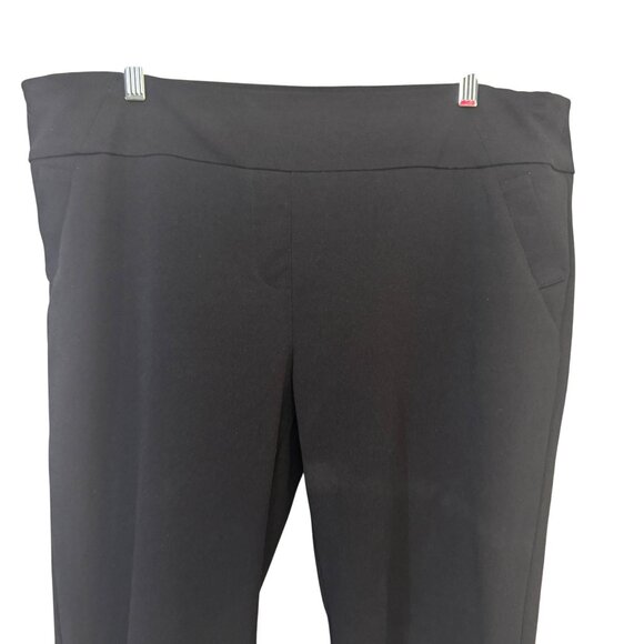 Soho Apparel Ltd Black Pull On Stretch Pants XL Machine Washable - Picture 2 of 6